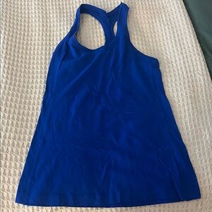 Women's Blue Racerback Tank Top